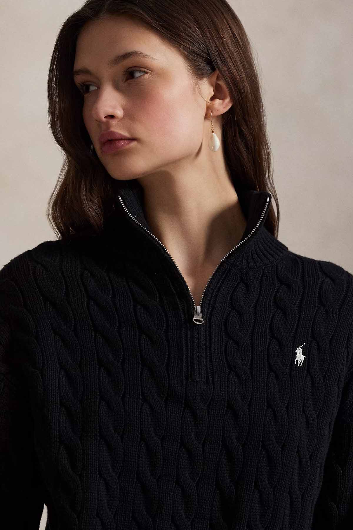 Polo Ralph Lauren Relaxed Fit Perkins Yaka Saç Örgü Triko