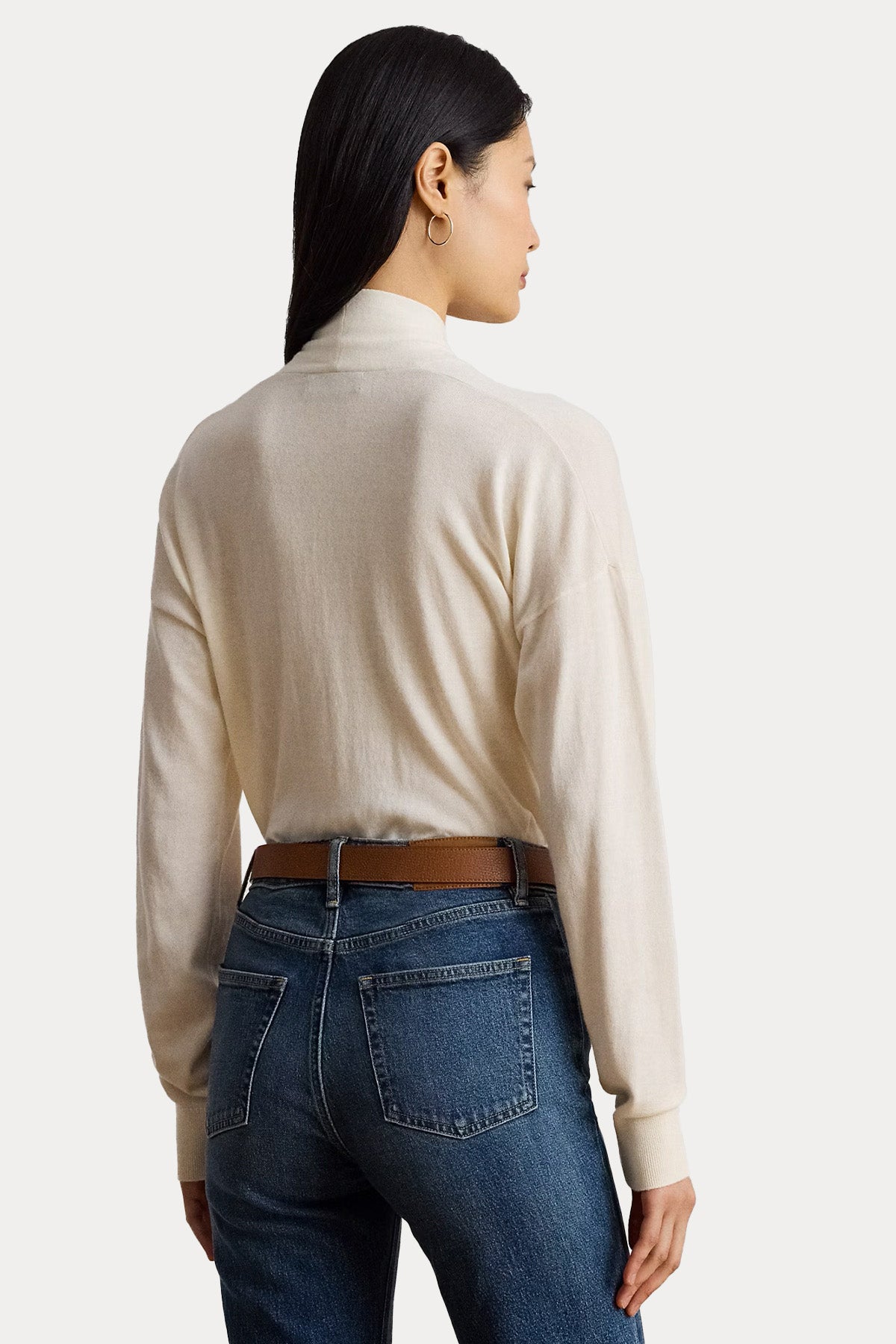 Polo Ralph Lauren Kruvaze V Yaka İnce Örgü Triko