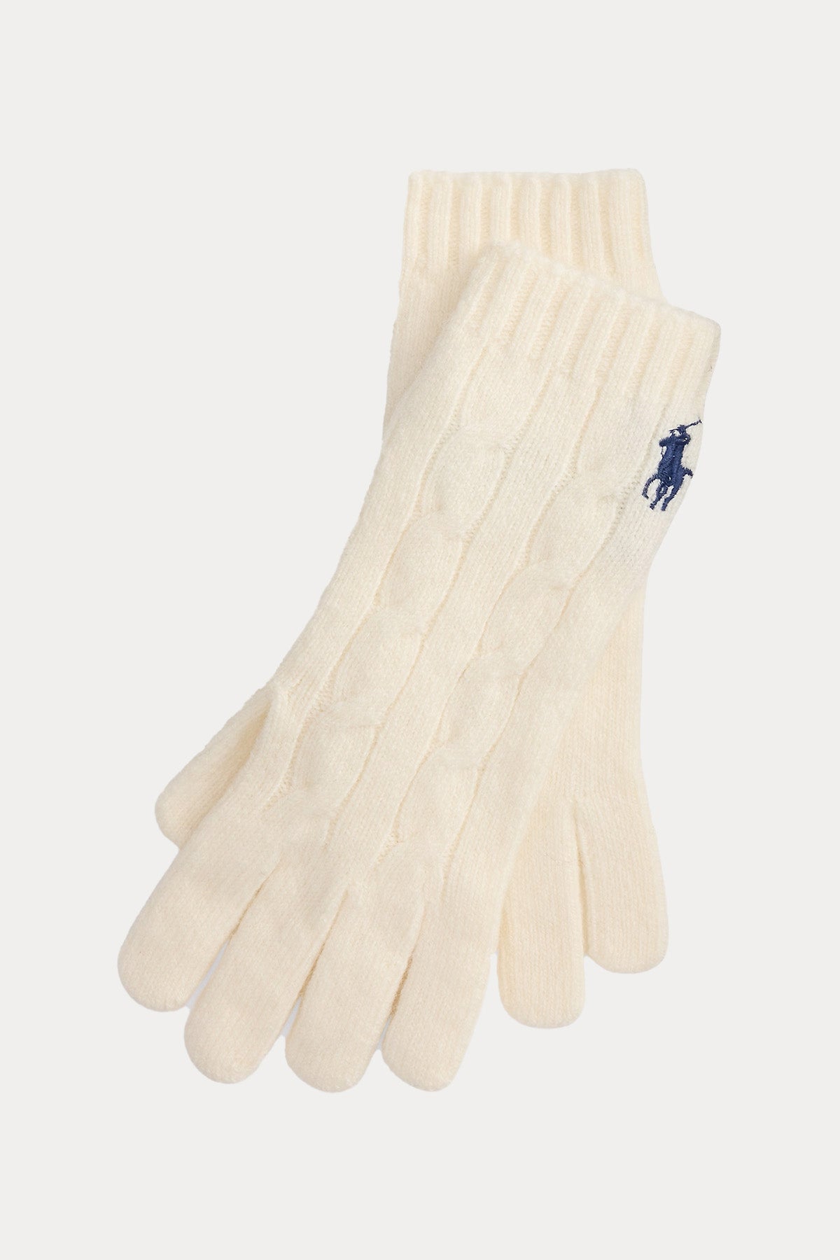 Polo Ralph Lauren Saç Örgü Kaşmir Yün Eldiven