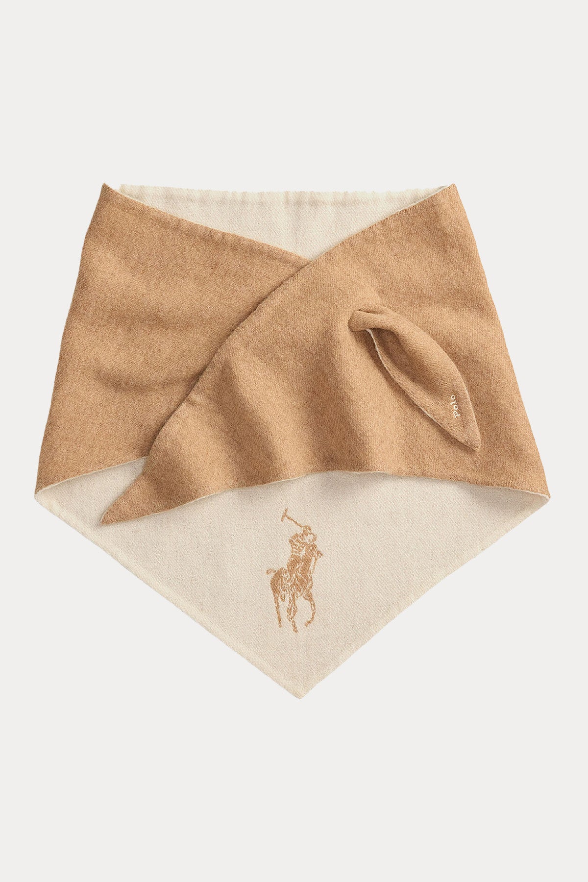 Polo Ralph Lauren Çift Taraflı Pony Logolu Yün Atkı