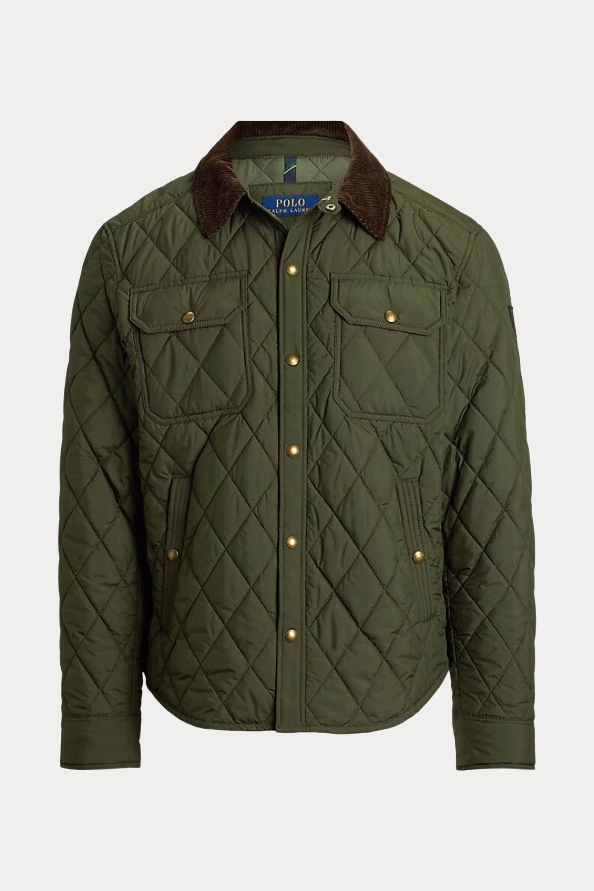 Polo Ralph Lauren Fitilli Kadife Yaka Kapitone Desenli Ceket