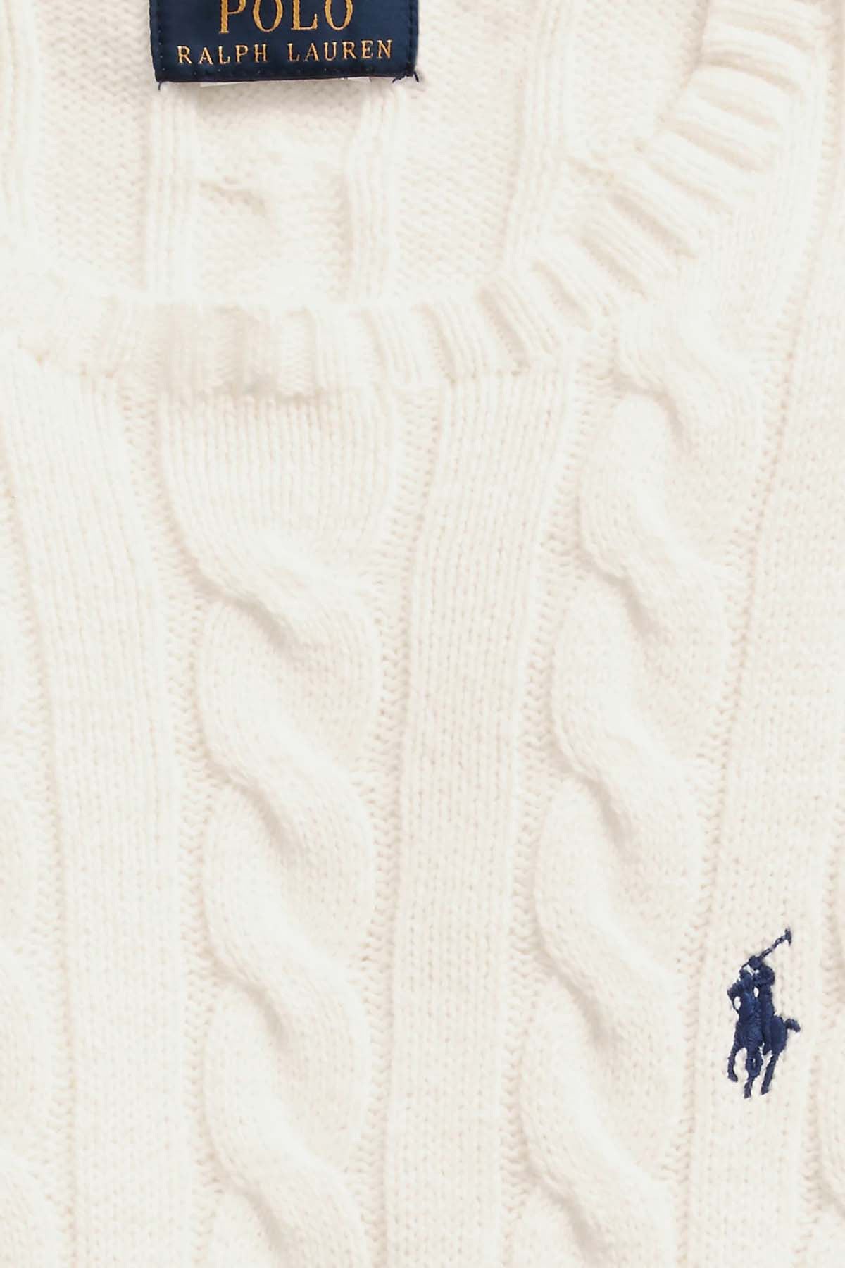 Polo Ralph Lauren Yuvarlak Yaka Saç Örgü Triko