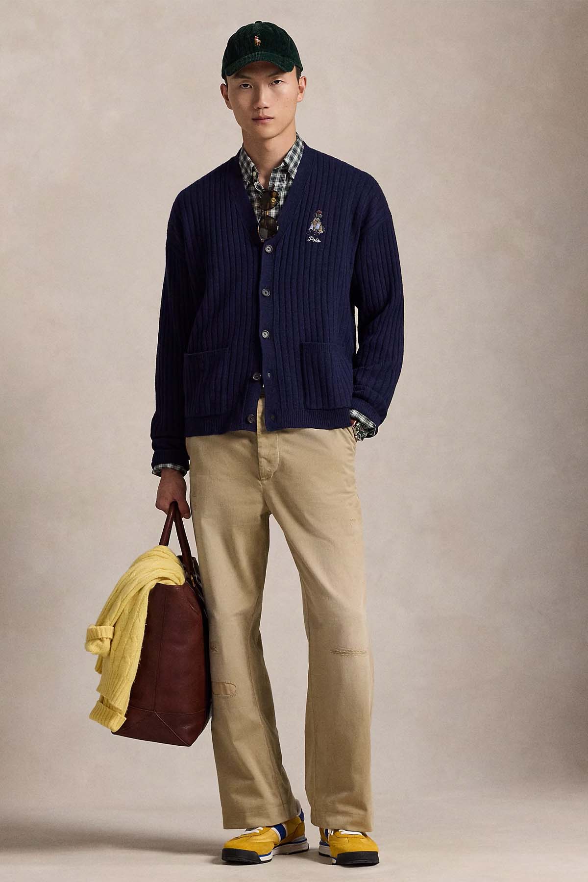 Polo Ralph Lauren Relaxed Fit Polo Bear Örgü Yün Triko Ceket