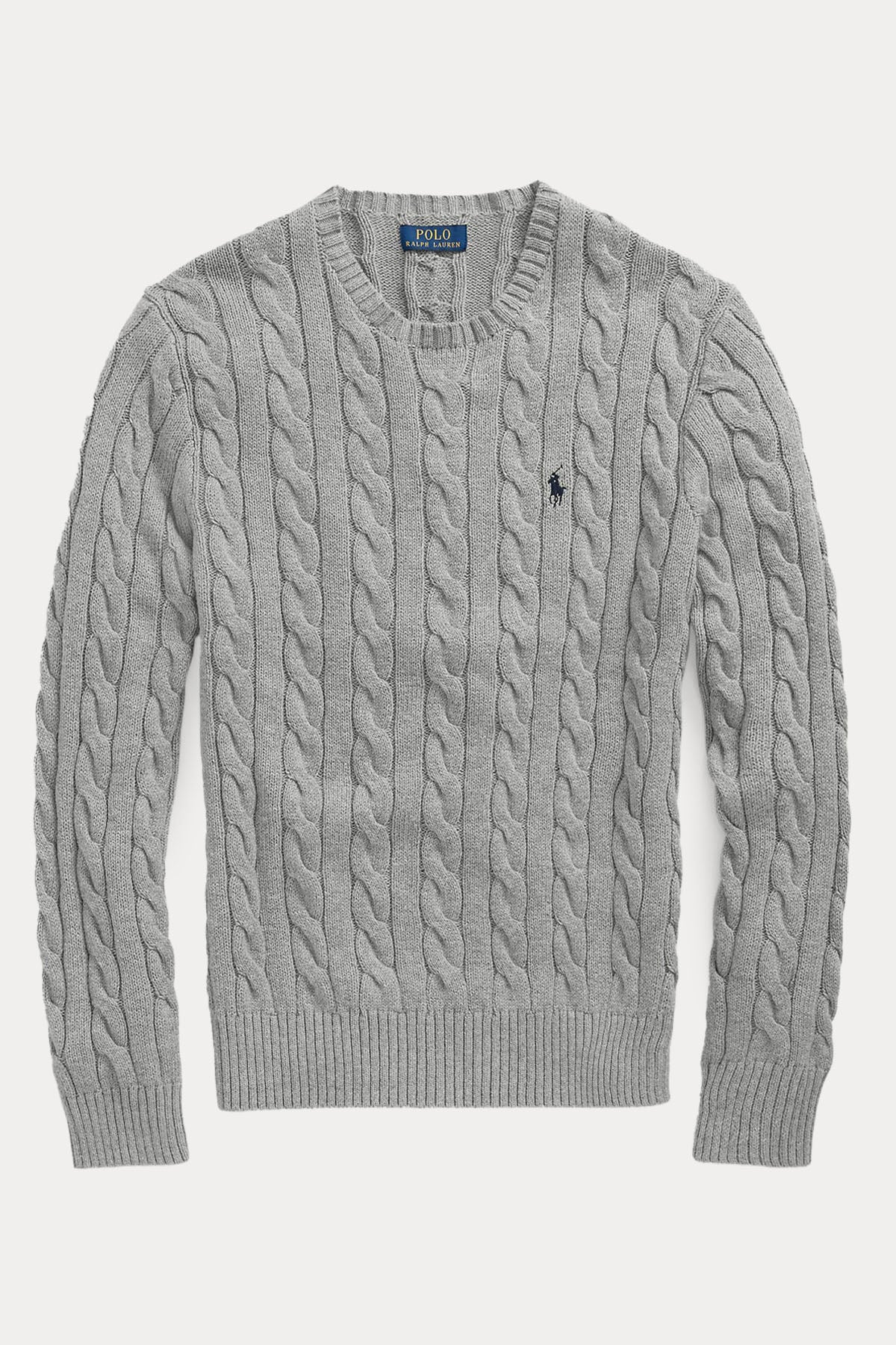 Polo Ralph Lauren Yuvarlak Yaka Saç Örgü Triko