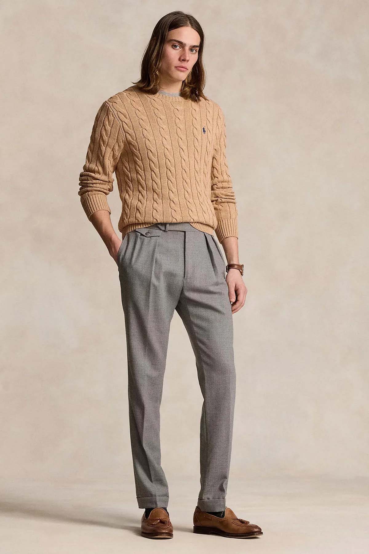 Polo Ralph Lauren Yuvarlak Yaka Saç Örgü Triko