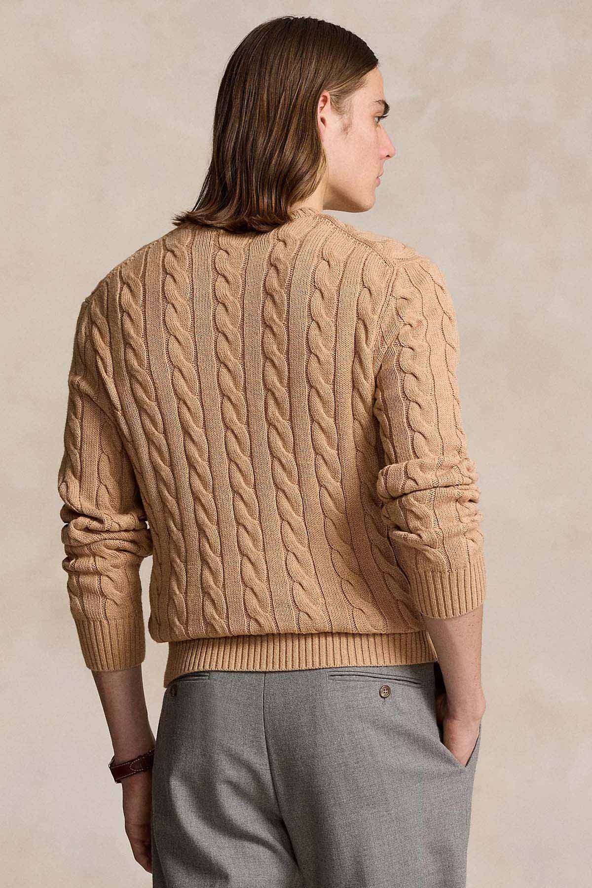 Polo Ralph Lauren Yuvarlak Yaka Saç Örgü Triko