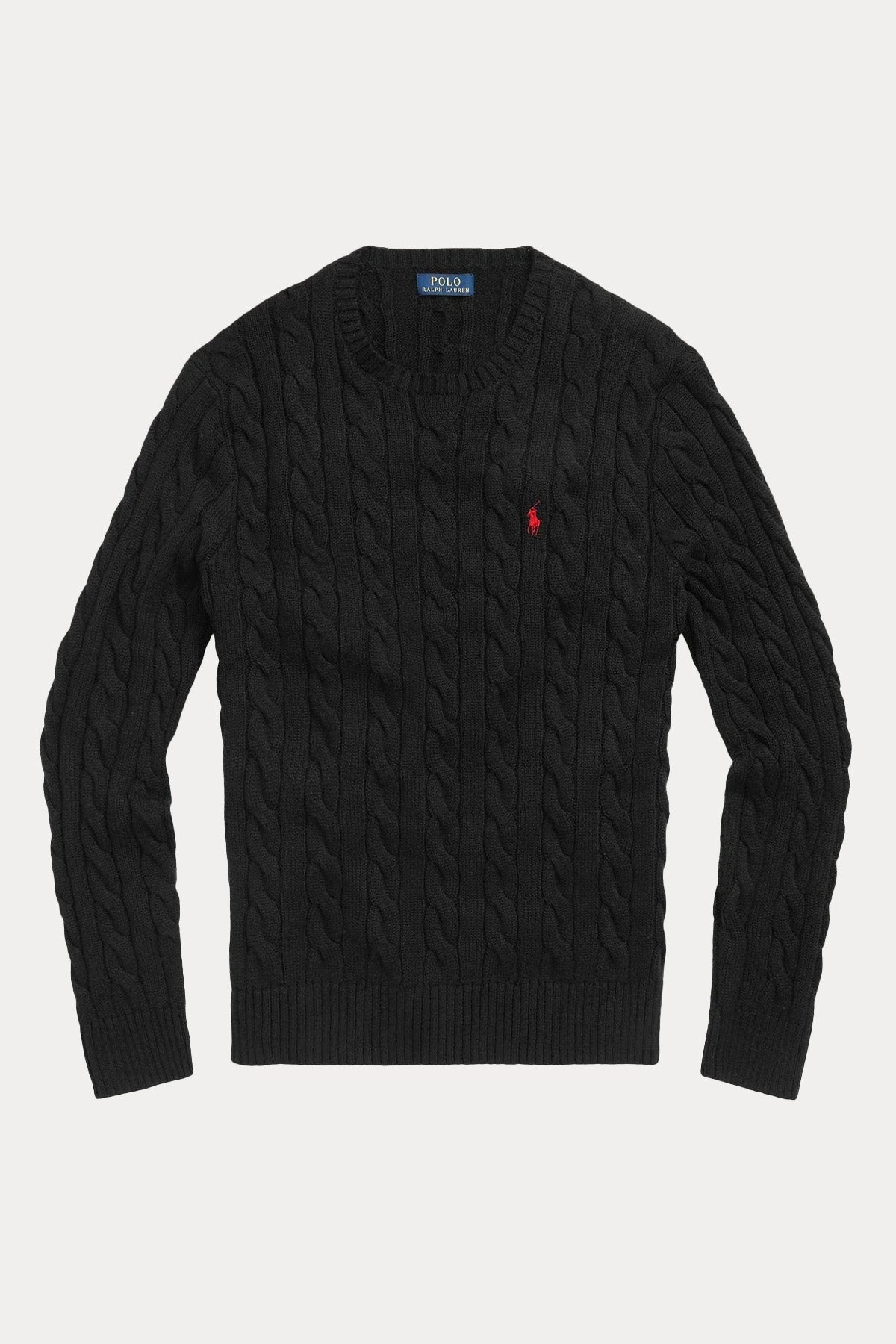 Polo Ralph Lauren Yuvarlak Yaka Saç Örgü Triko