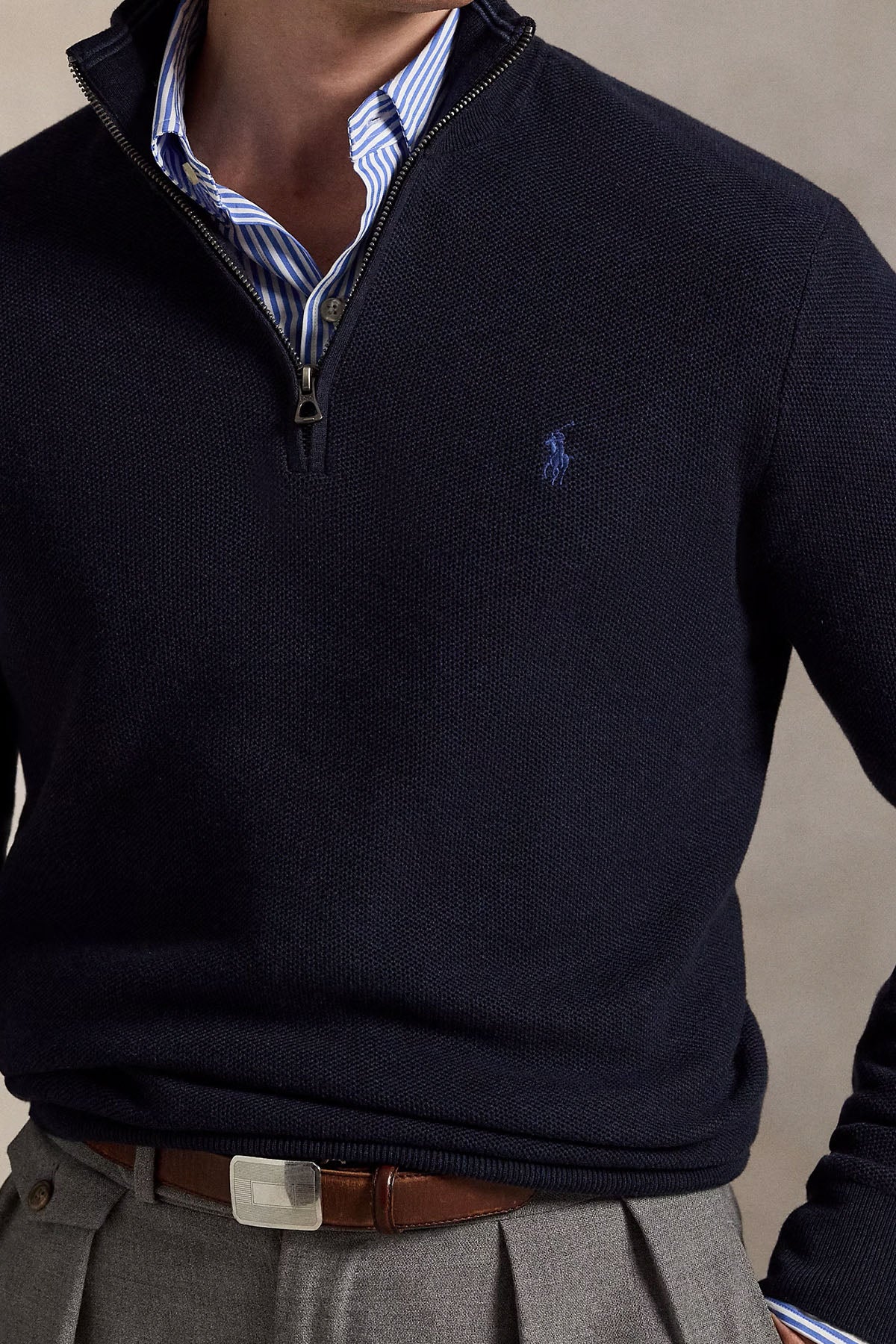 Polo Ralph Lauren Regular Fit Perkins Yaka Örgü Triko-Triko-Libas