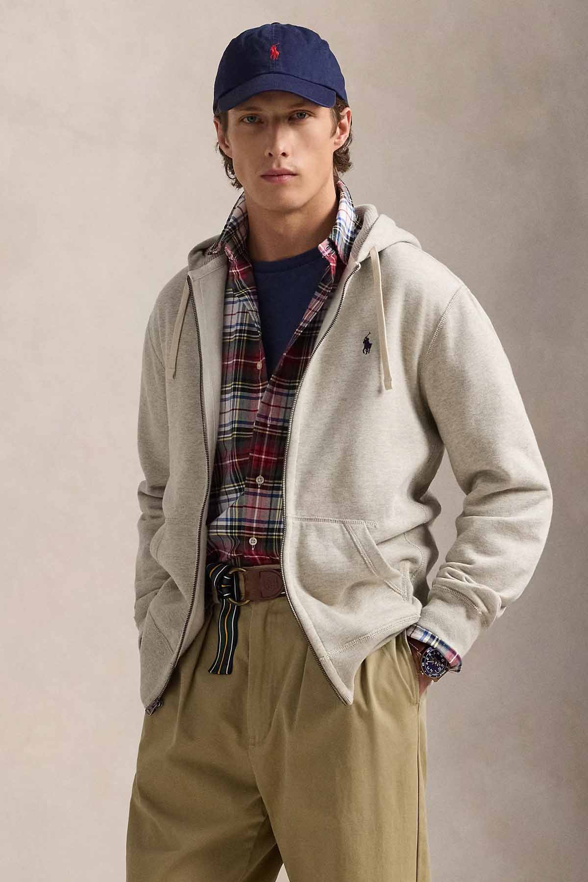 Polo Ralph Lauren Şardonlu Kapüşonlu Sweatshirt Ceket