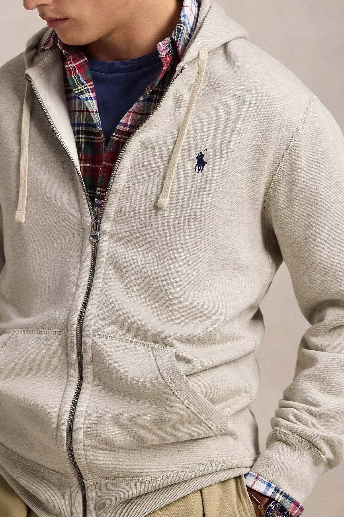 Polo Ralph Lauren Şardonlu Kapüşonlu Sweatshirt Ceket