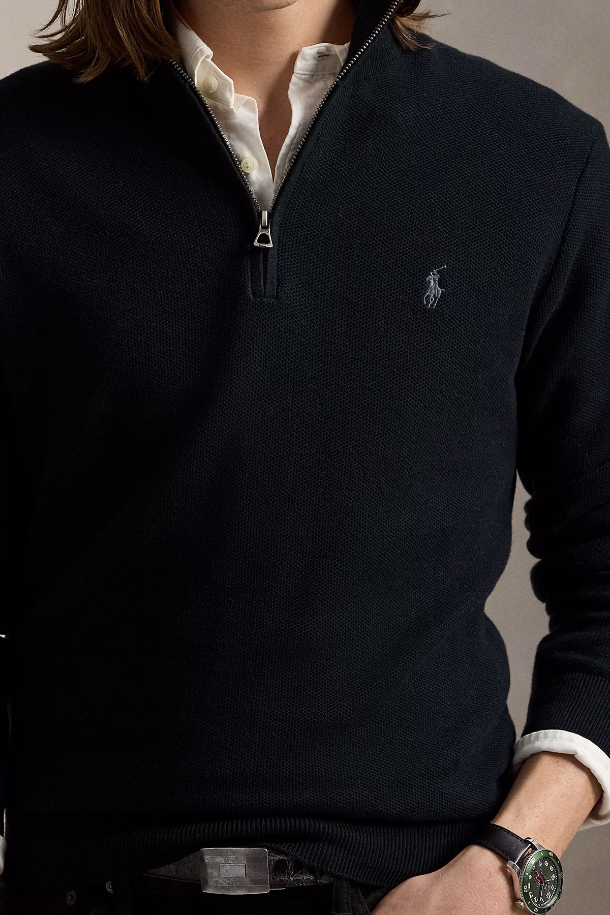 Polo Ralph Lauren Regular Fit Perkins Yaka Örgü Triko-Triko-Libas