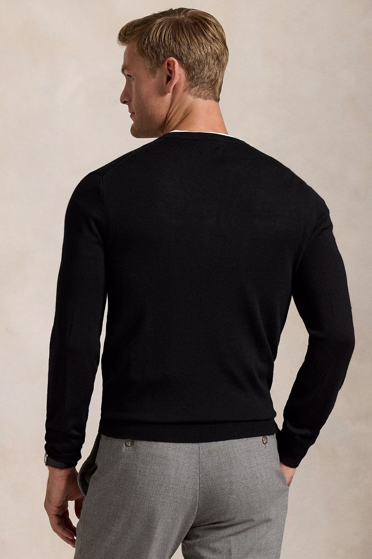 Polo Ralph Lauren Slim Fit İnce Örgü Yün Triko