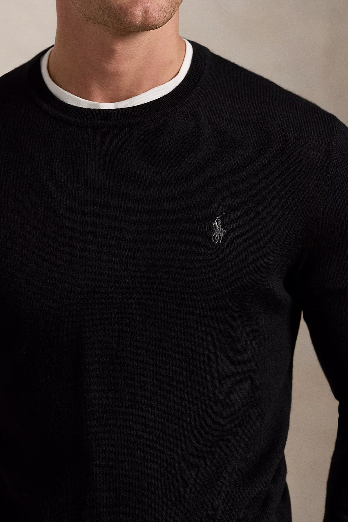 Polo Ralph Lauren Slim Fit İnce Örgü Yün Triko