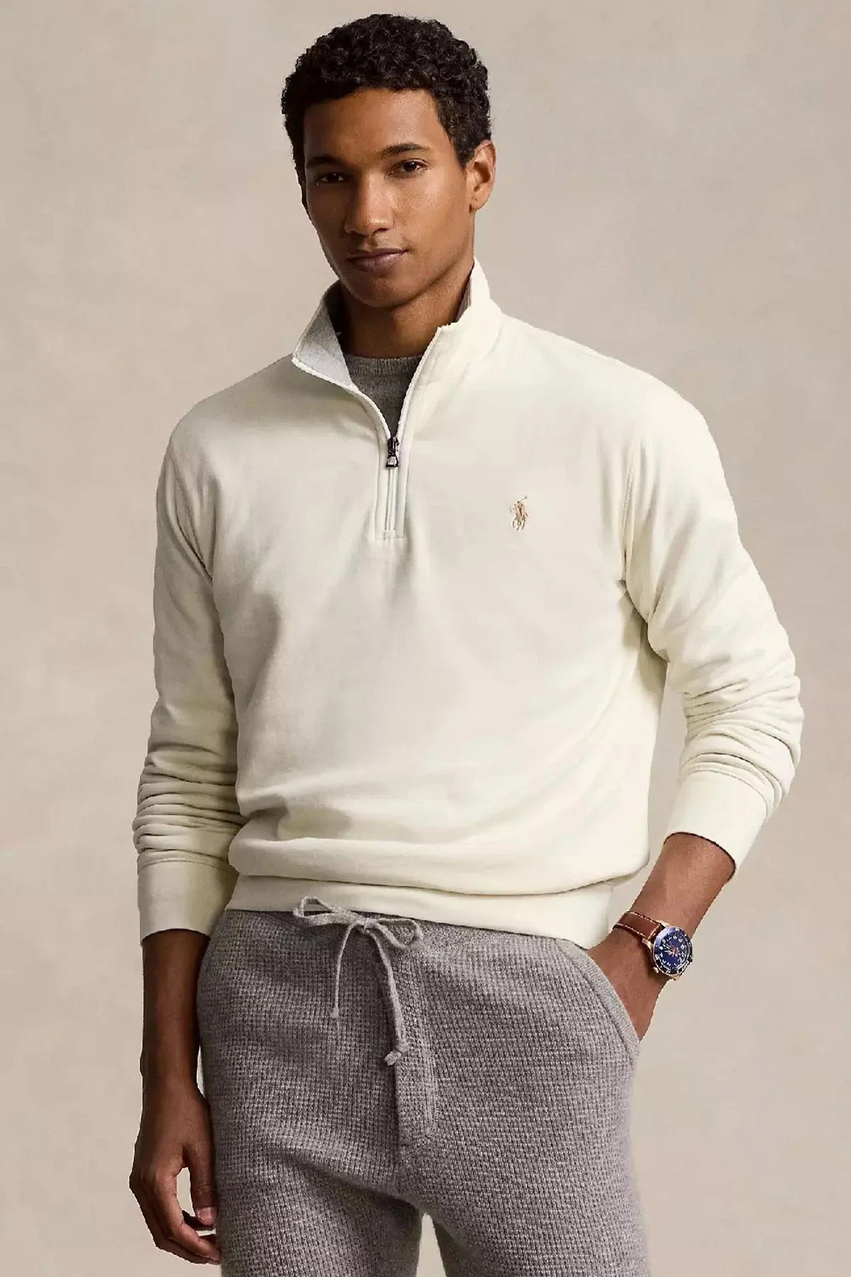 Polo Ralph Lauren Perkins Yaka Yarım Fermuarlı Sweatshirt