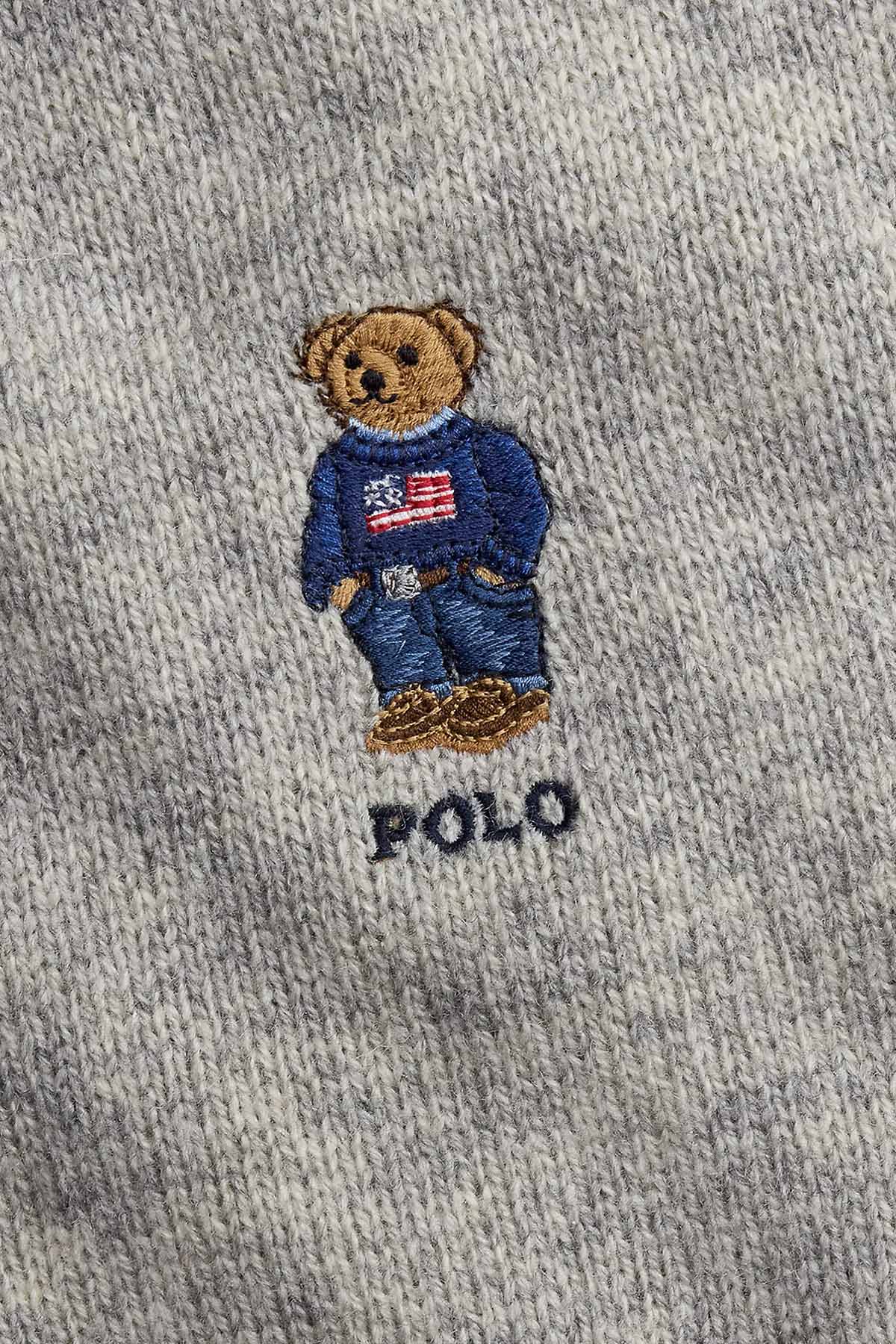 Polo Ralph Lauren Polo Bear Örgü Yün Bere ve Atkı Seti