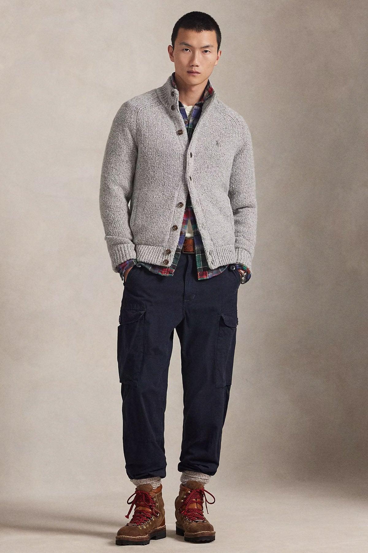 Polo Ralph Lauren Regular Fit Kalın Örgü Yün Triko Ceket