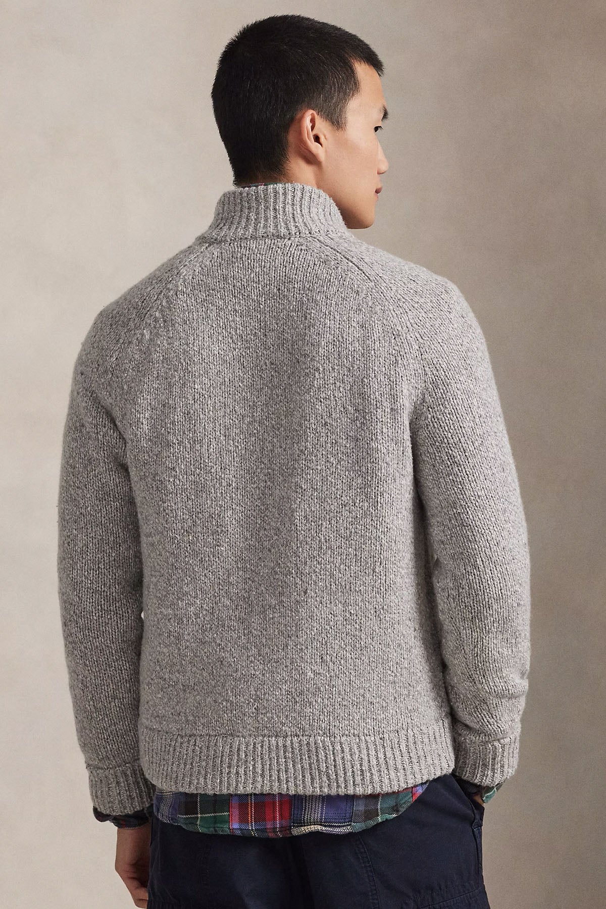 Polo Ralph Lauren Regular Fit Kalın Örgü Yün Triko Ceket