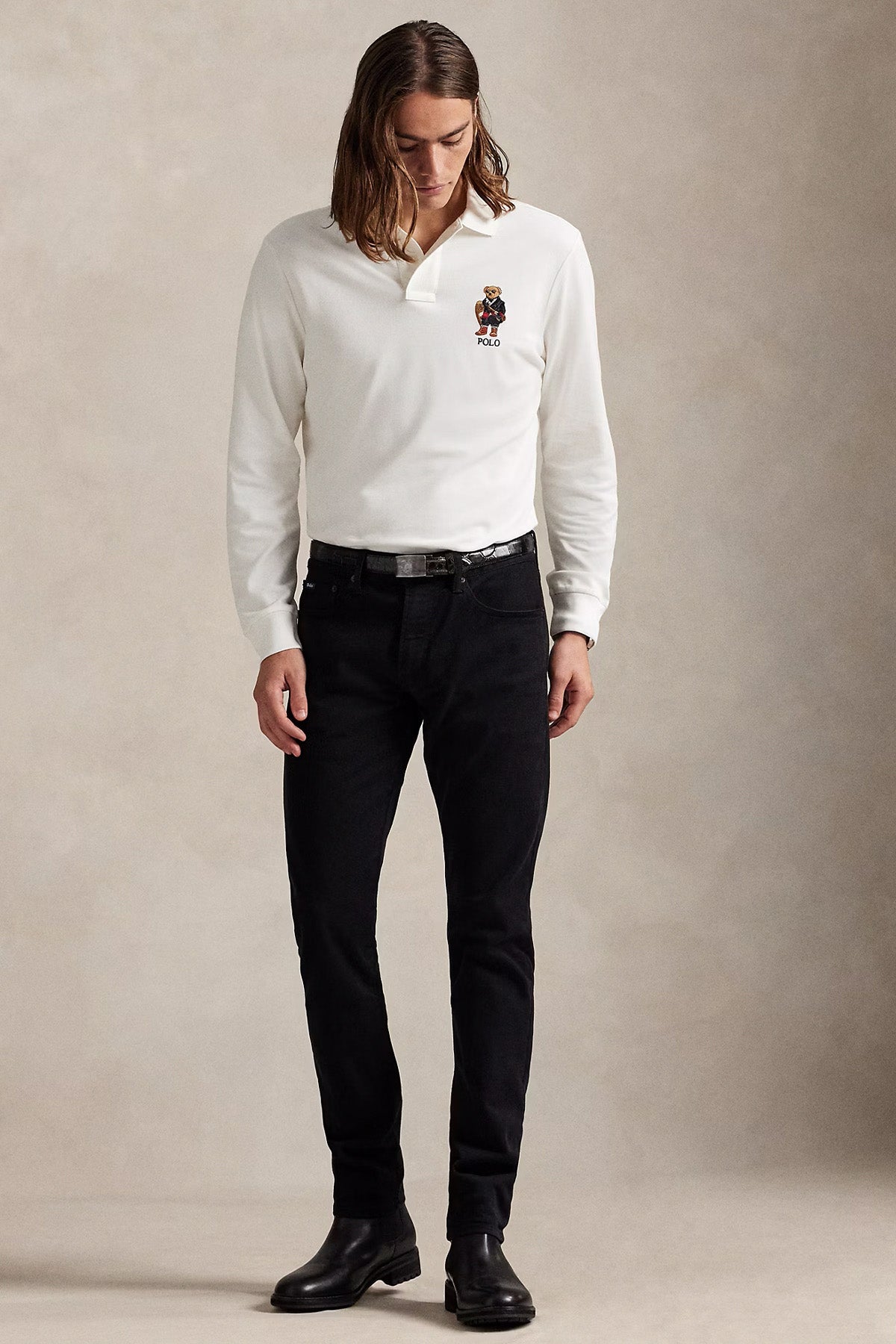 Polo Ralph Lauren Classic Fit Polo Bear Polo Yaka T-shirt