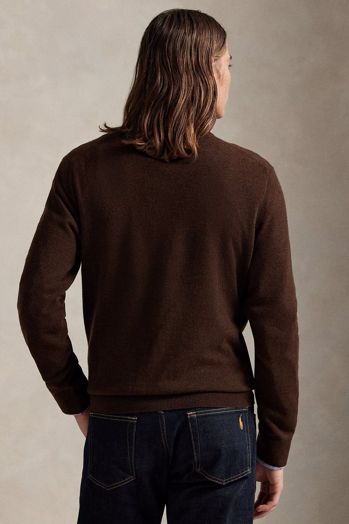 Polo Ralph Lauren Polo Bear Fermuarlı Dik Yaka İnce Örgü Yün Triko