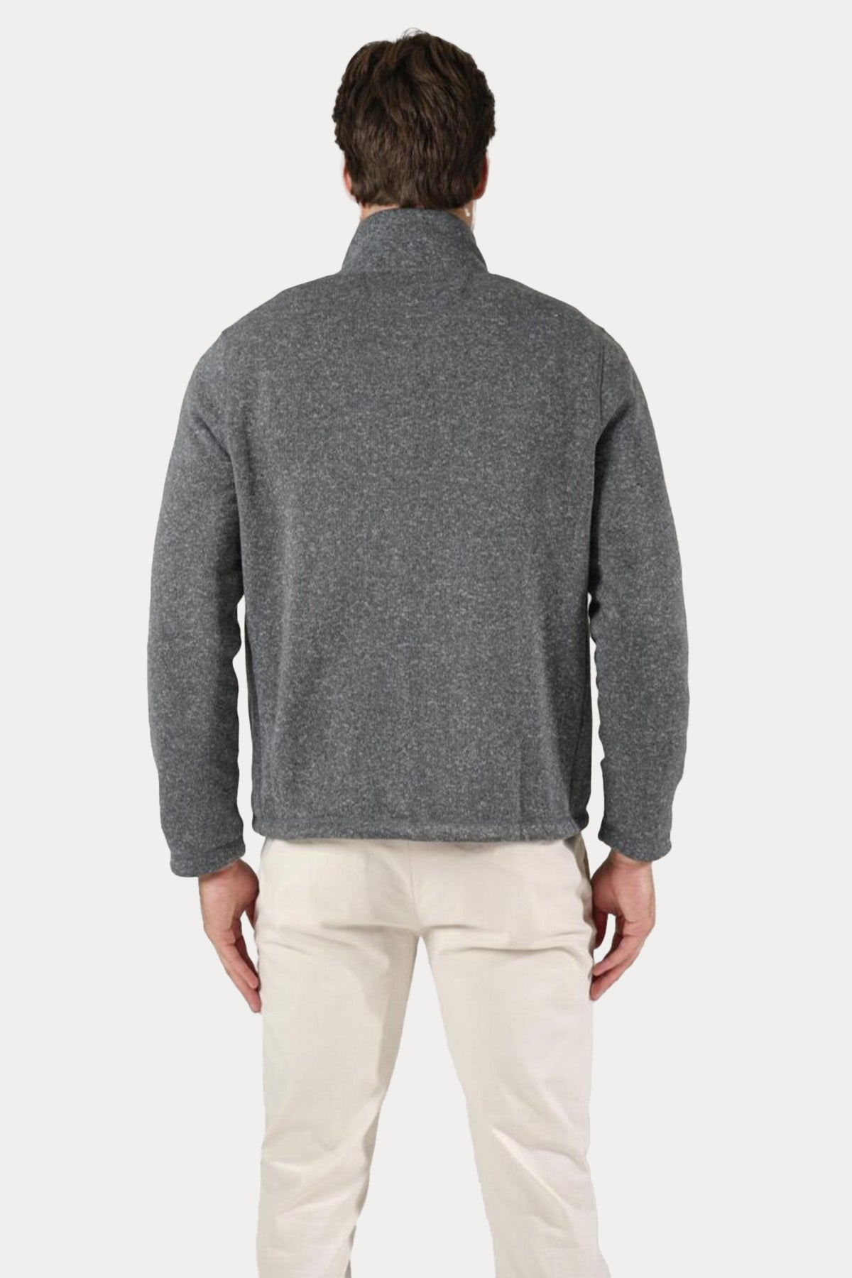 Polo Ralph Lauren Dik Yaka Örgü Şardonlu Sweatshirt Ceket