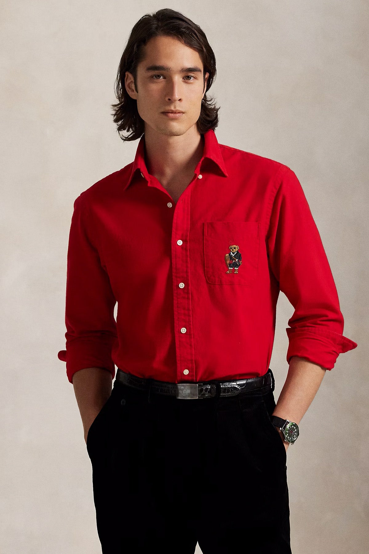 Polo Ralph Lauren Custom Fit Polo Bear Oxford Gömlek