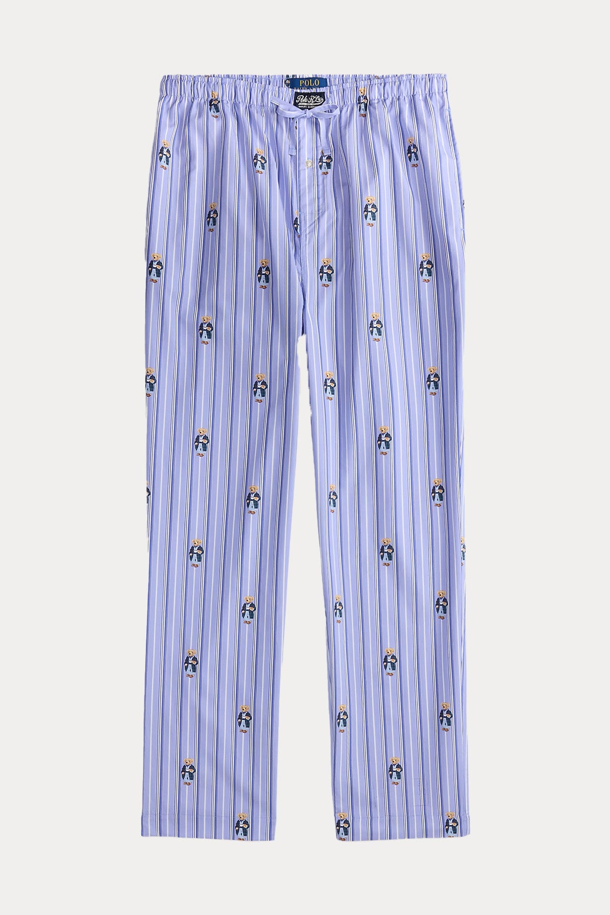 Polo Ralph Lauren Beli Lastikli Çizgili Polo Bear Pijama Altı