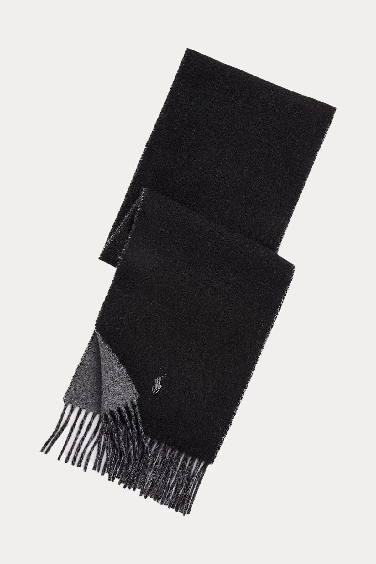 Polo Ralph Lauren Unisex Çift Taraflı Örgü Yün Atkı