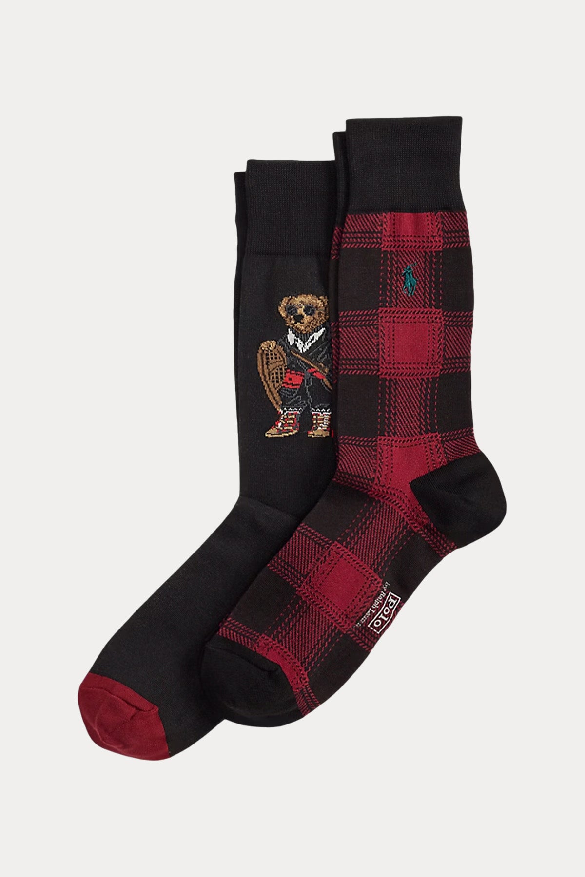 Polo Ralph Lauren 2’li Paket Polo Bear Ekose Desenli Çorap