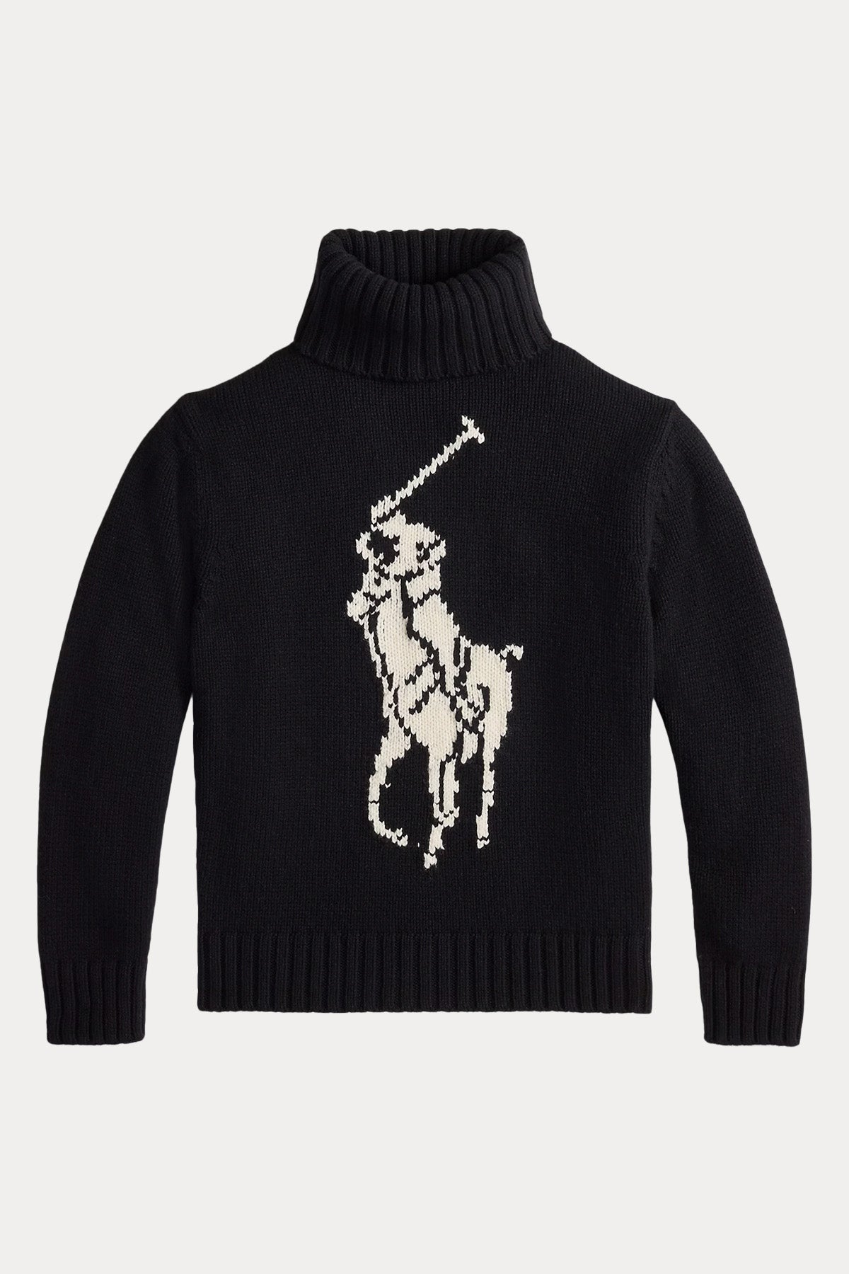 Polo Ralph Lauren Big Pony Logolu Balıkçı Yaka Örgü Yün Triko
