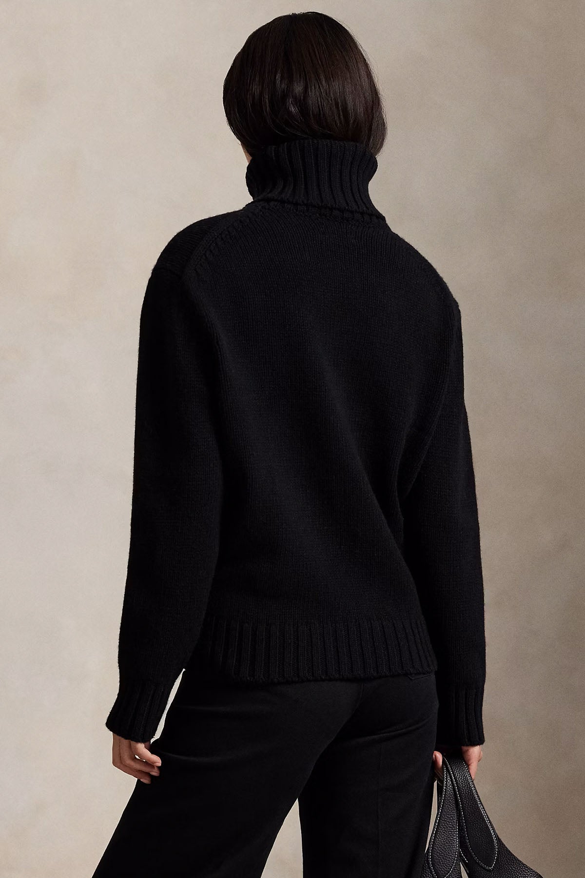 Polo Ralph Lauren Big Pony Logolu Balıkçı Yaka Örgü Yün Triko