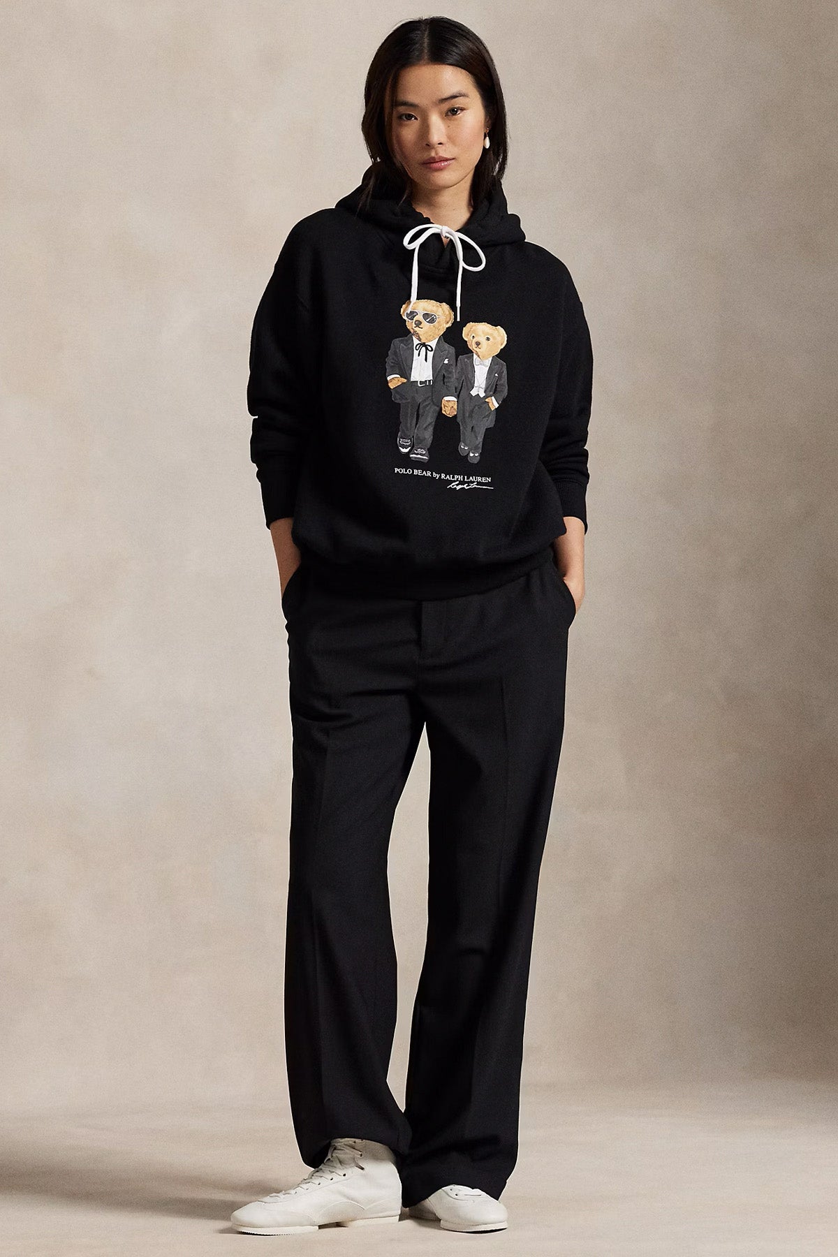 Polo Ralph Lauren Relaxed Fit Polo Bear Şardonlu Kapüşonlu Sweatshirt-Sweatshirt-Libas