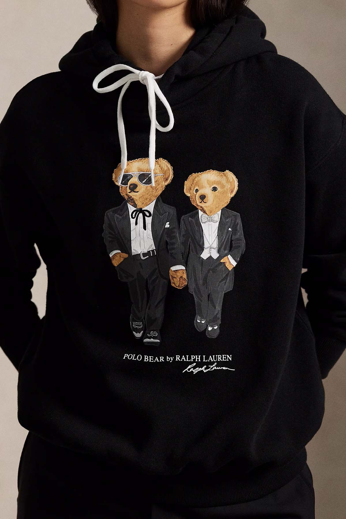 Polo Ralph Lauren Relaxed Fit Polo Bear Şardonlu Kapüşonlu Sweatshirt-Sweatshirt-Libas
