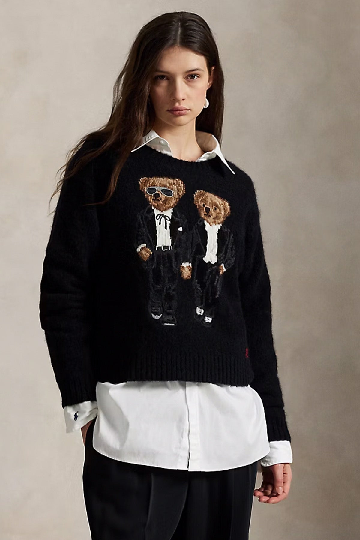 Polo Ralph Lauren Comfort Fit Polo Bear Örgü Yün Triko