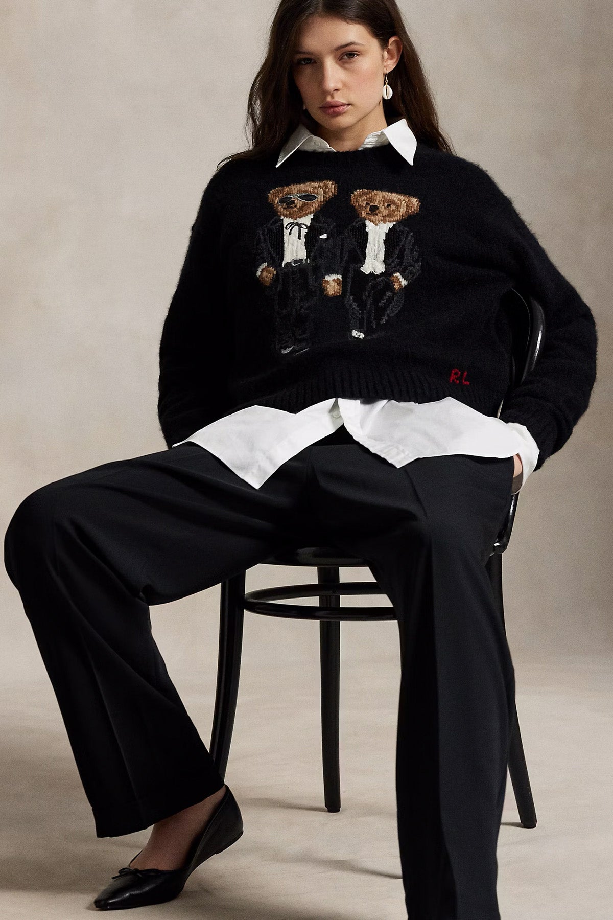 Polo Ralph Lauren Comfort Fit Polo Bear Örgü Yün Triko