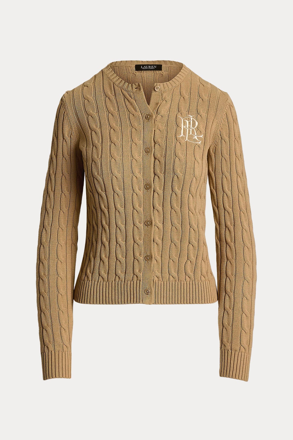 Polo Ralph Lauren Slim Fit İnce Saç Örgü Triko Ceket