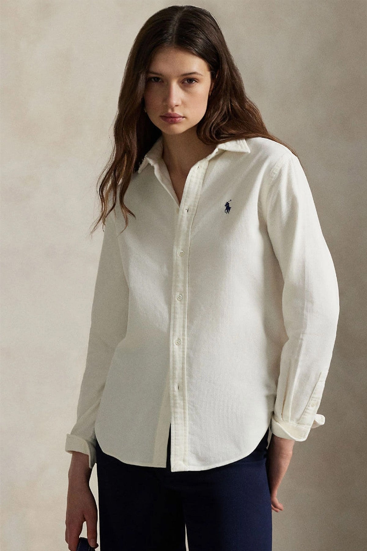 Polo Ralph Lauren Classic Fit Fitilli Kadife Gömlek