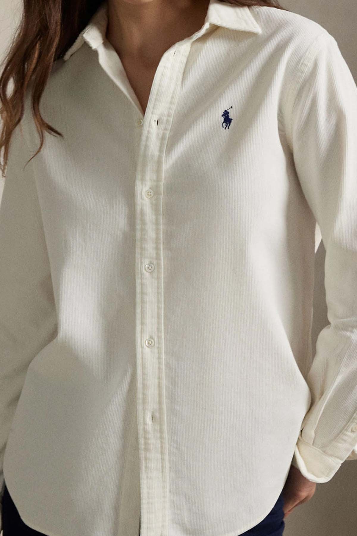 Polo Ralph Lauren Classic Fit Fitilli Kadife Gömlek