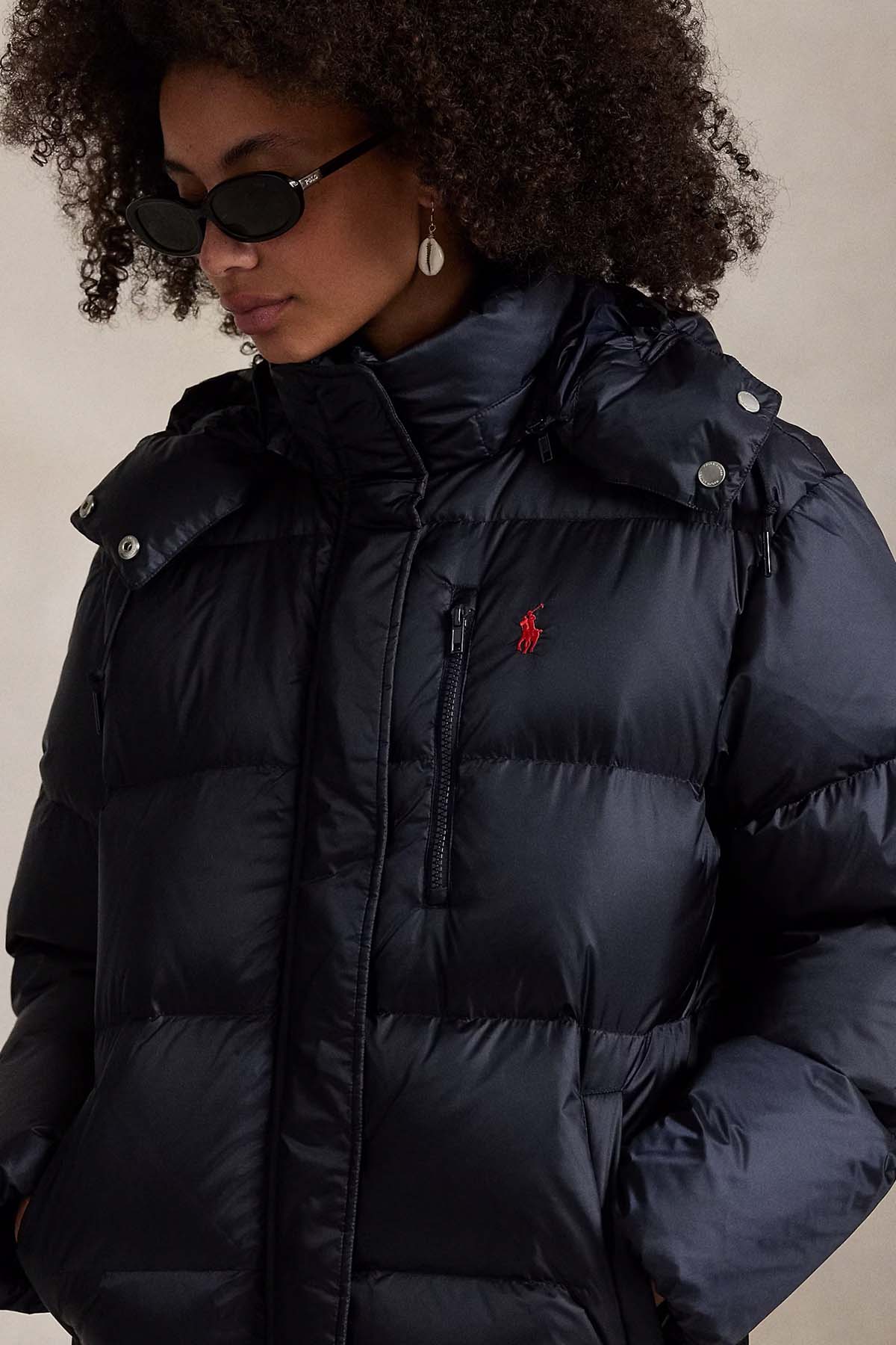 Polo Ralph Lauren Regular Fit Dik Yaka Kapüşonlu Puffer Mont