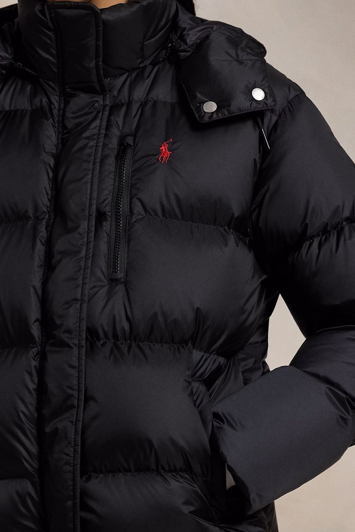 Polo Ralph Lauren Regular Fit Dik Yaka Kapüşonlu Puffer Mont