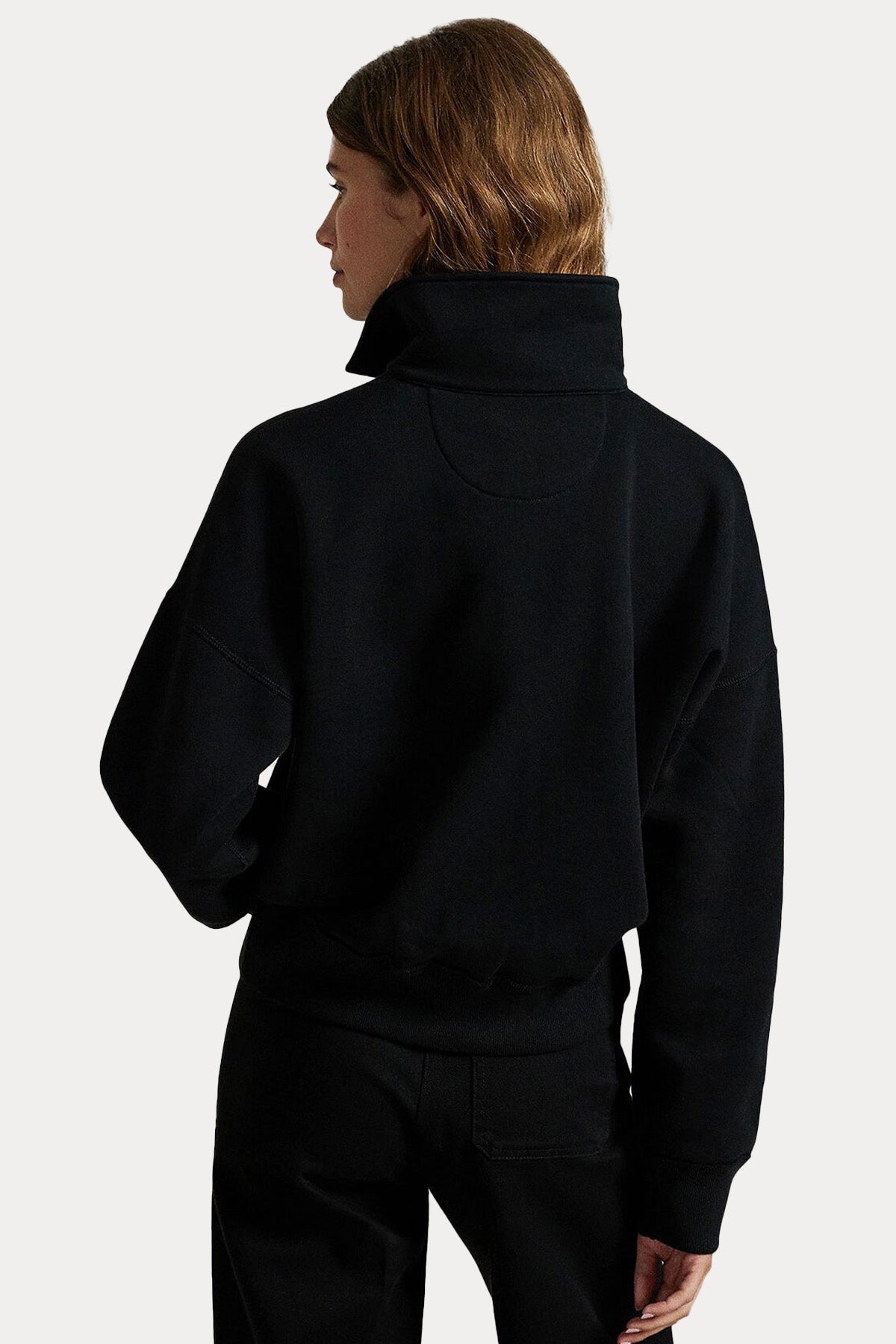 Polo Ralph Lauren Comfort Fit Yarım Fermuarlı Dik Yaka Şardonlu Sweatshirt