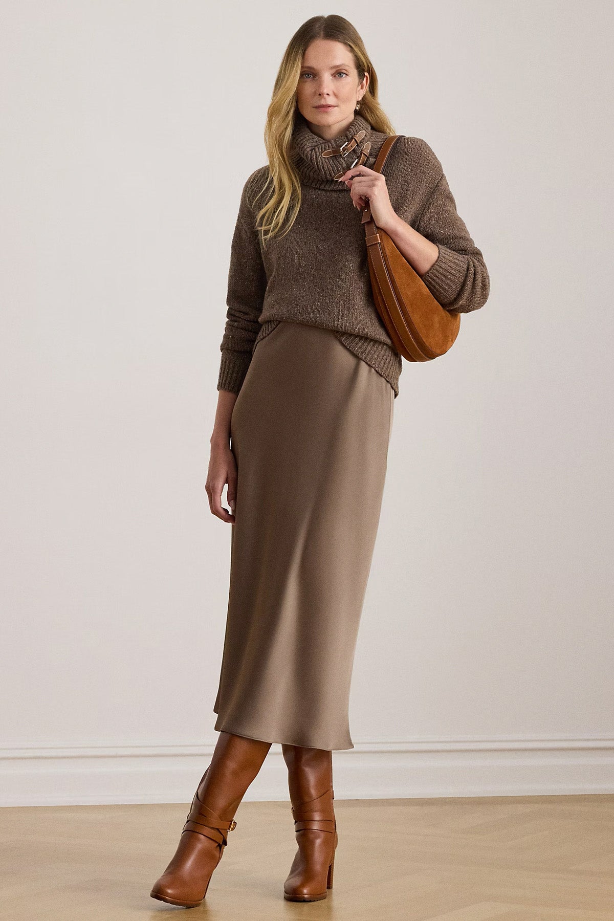 Polo Ralph Lauren Relaxed Fit Balıkçı Yaka Örgü Yün Triko