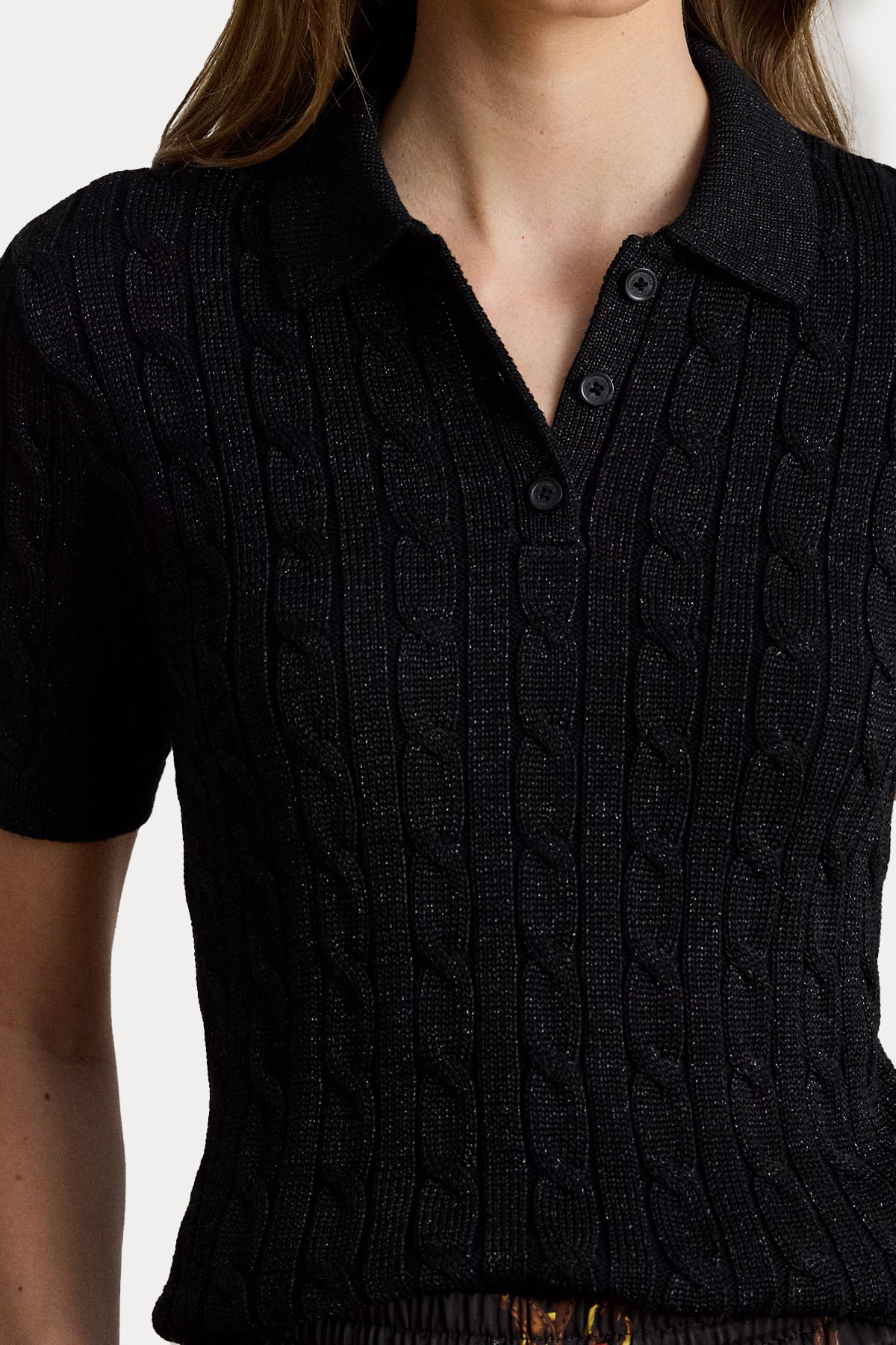 Polo Ralph Lauren Slim Fit Polo Yaka Saç Örgü Triko-Triko-Libas