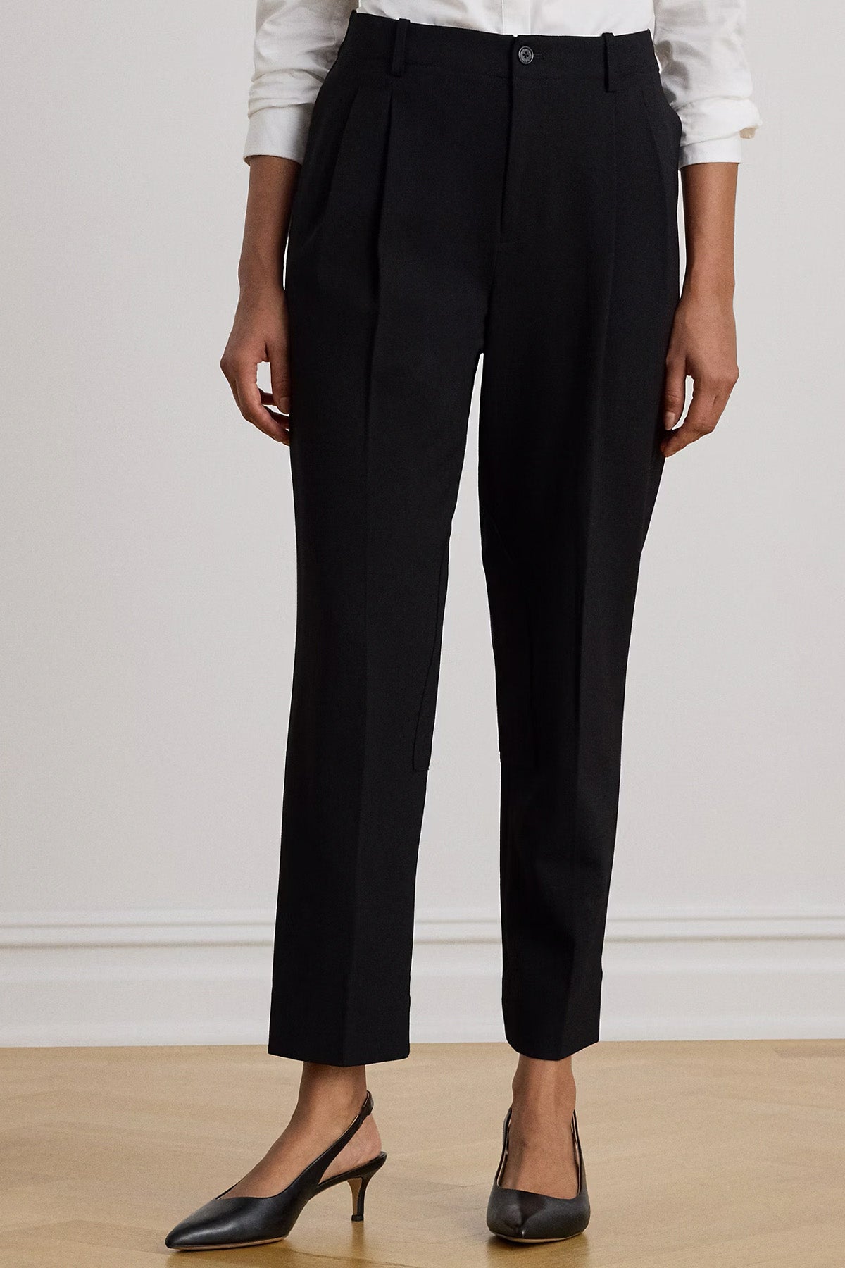 Polo Ralph Lauren Carrot Fit Tek Pile Yandan Cepli Streç Yün Pantolon