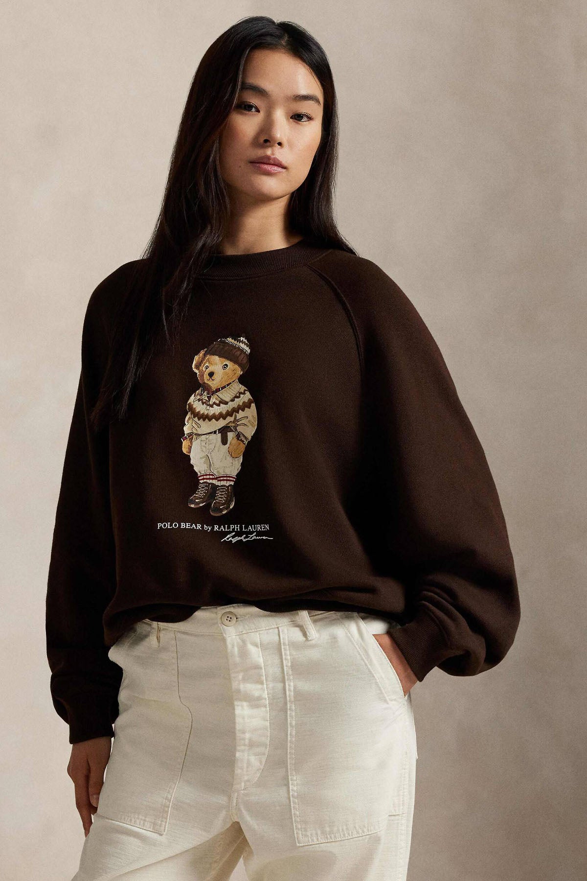 Polo Ralph Lauren Relaxed Fit Polo Bear Şardonlu Sweatshirt