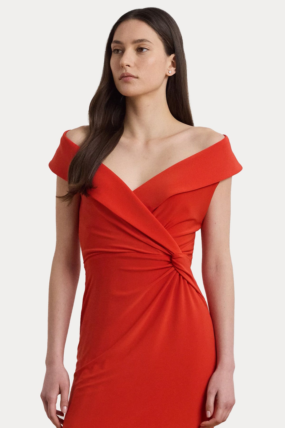 Polo Ralph Lauren V Yaka Maxi Abiye Elbise