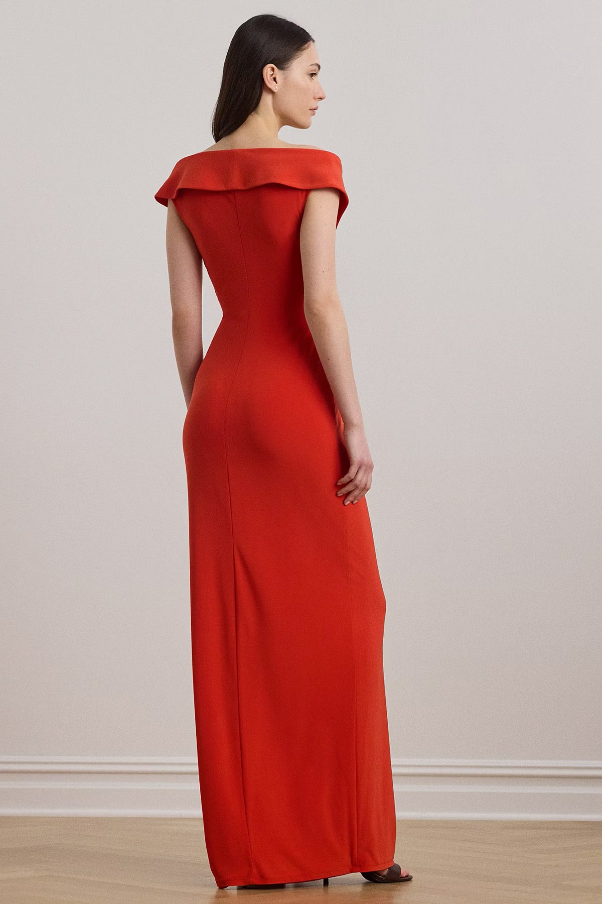 Polo Ralph Lauren V Yaka Maxi Abiye Elbise