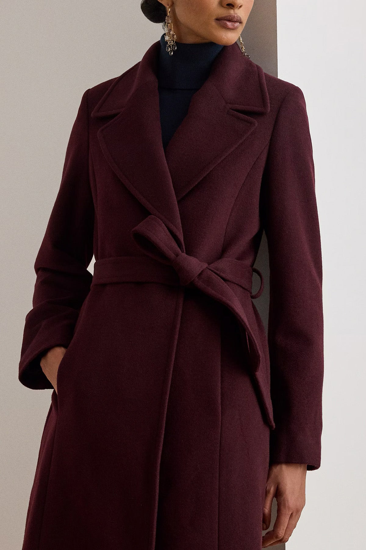 Polo Ralph Lauren Kaşmir Kemerli Yün Kaban