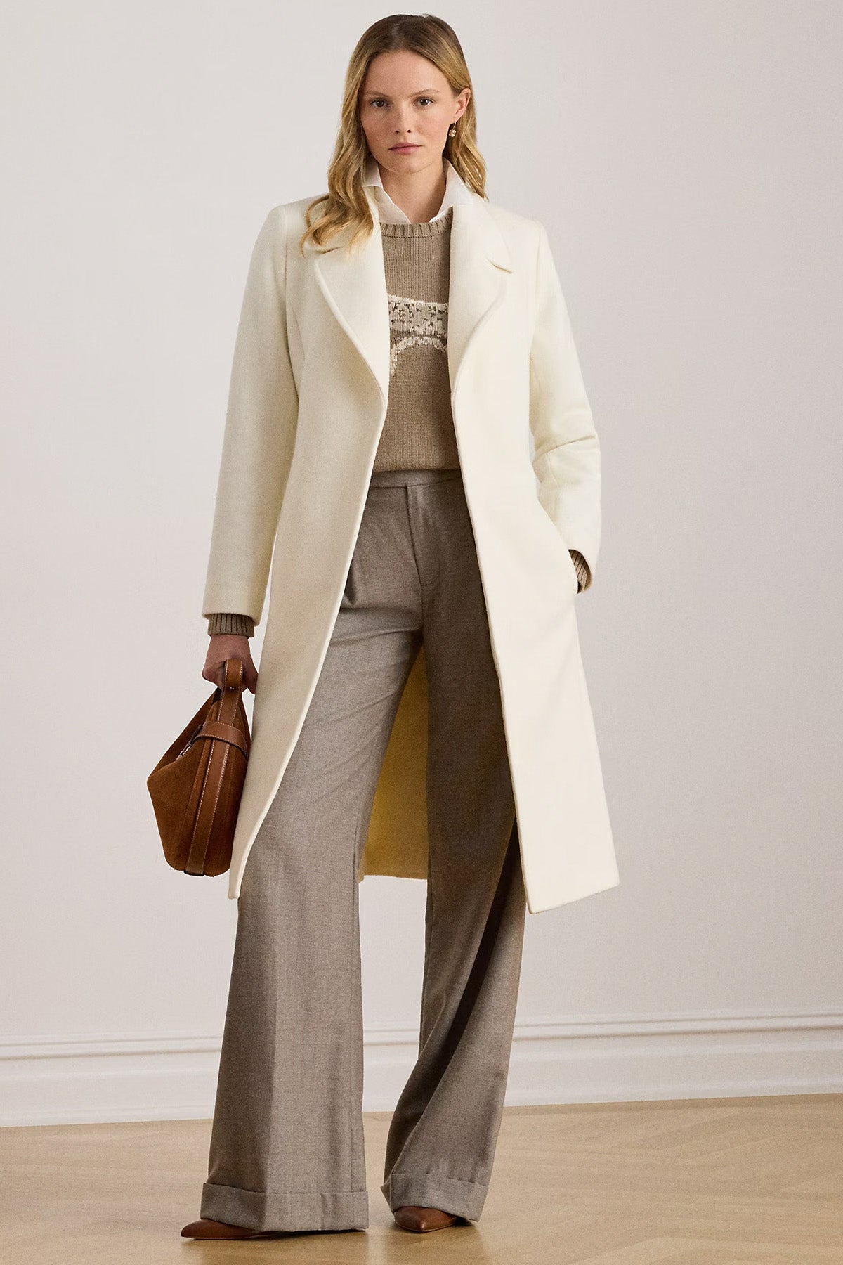 Polo Ralph Lauren Kaşmir Kemerli Yün Kaban