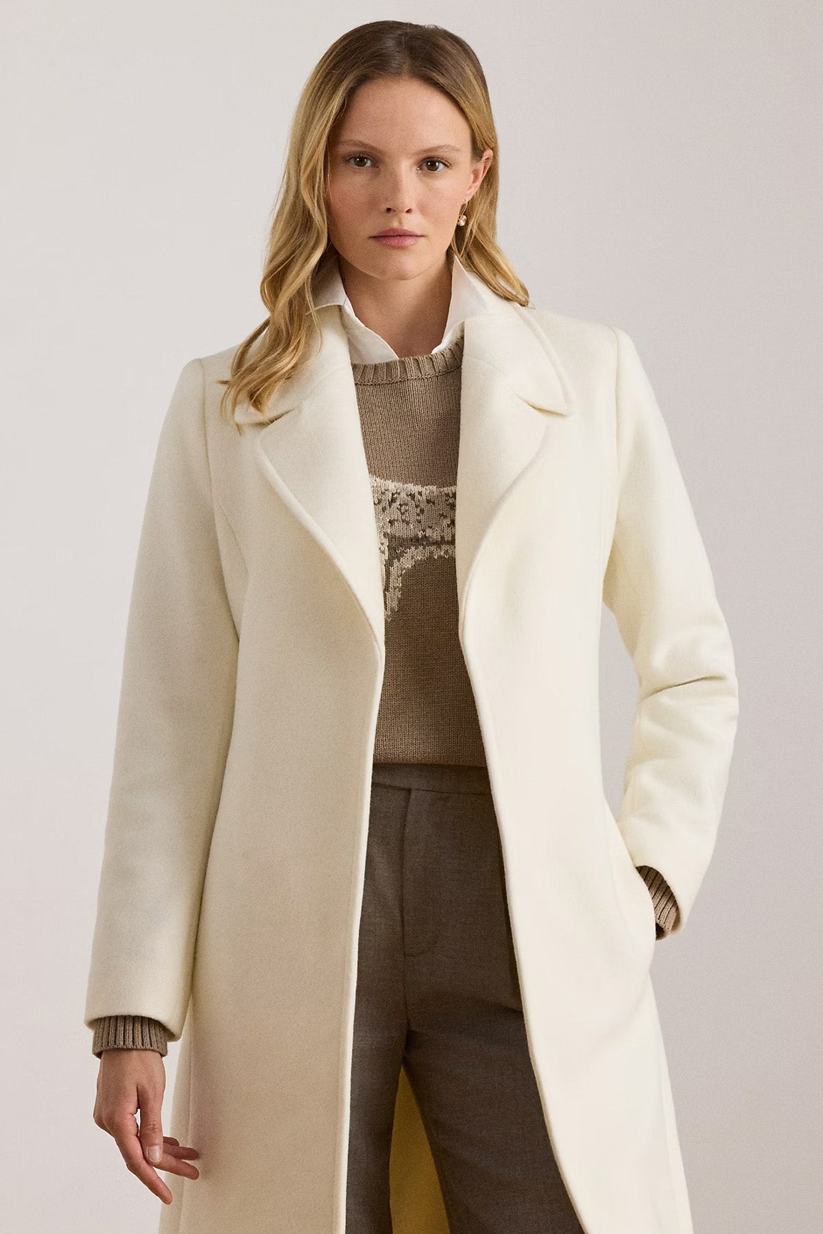 Polo Ralph Lauren Kaşmir Kemerli Yün Kaban