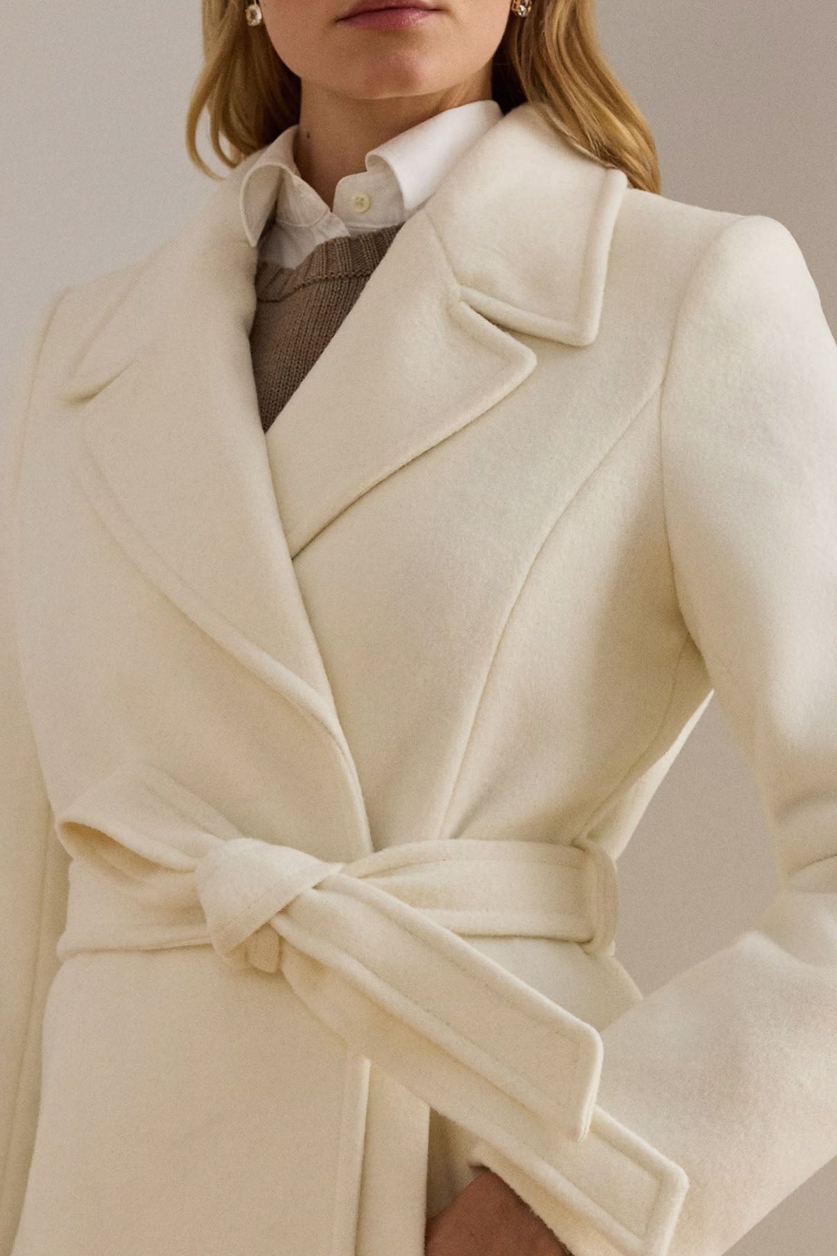 Polo Ralph Lauren Kaşmir Kemerli Yün Kaban